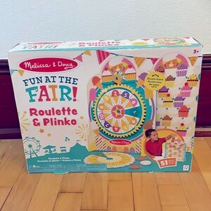 NIB Melissa & Doug Fun at the Fair! Roulette & Plinko